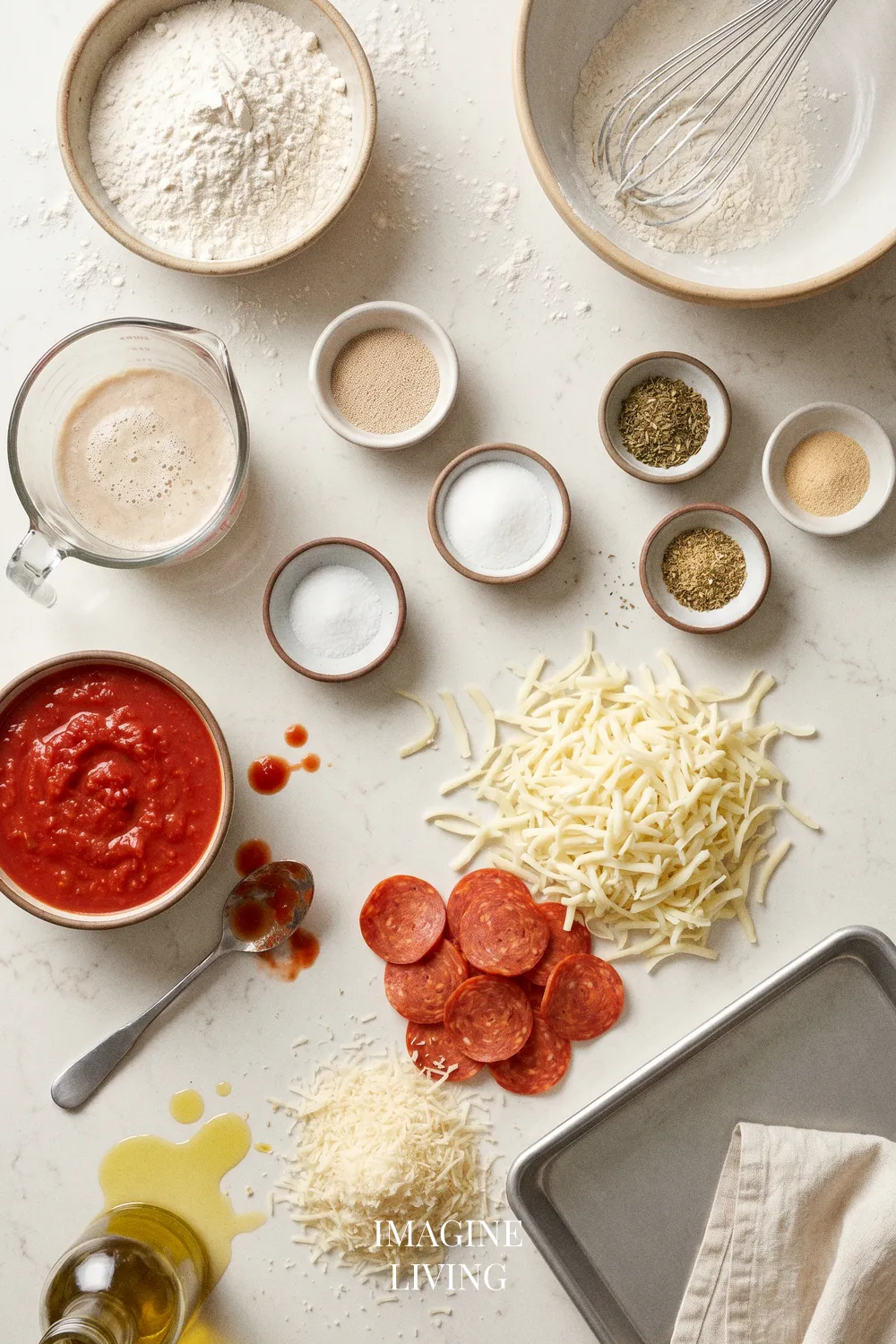 Ingredients: Authentic Detroit-Style Pepperoni Pizza (Serves 4)