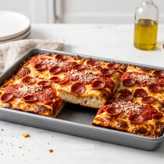 Detroit-Style Pepperoni Pizza