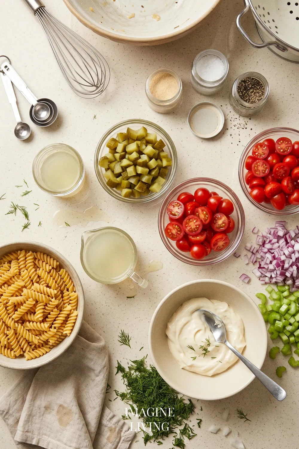 Ingredients: Dill Pickle Pasta Salad
