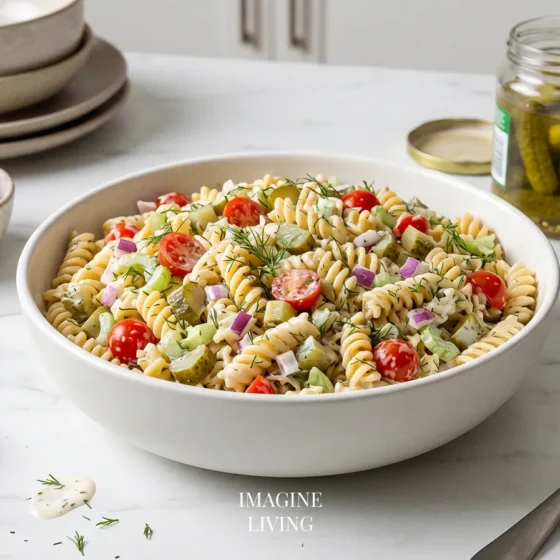Dill Pickle Pasta Salad