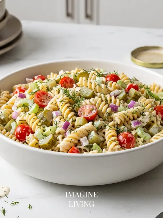 Dill Pickle Pasta Salad