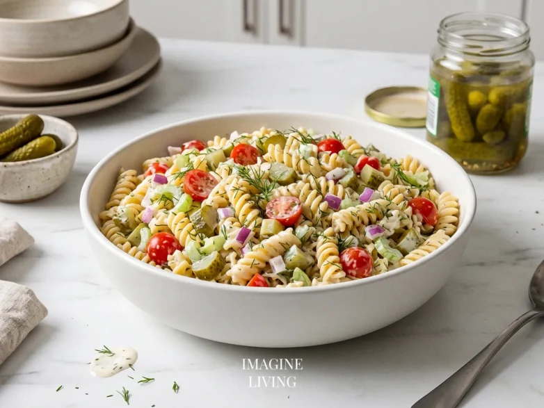 Dill Pickle Pasta Salad