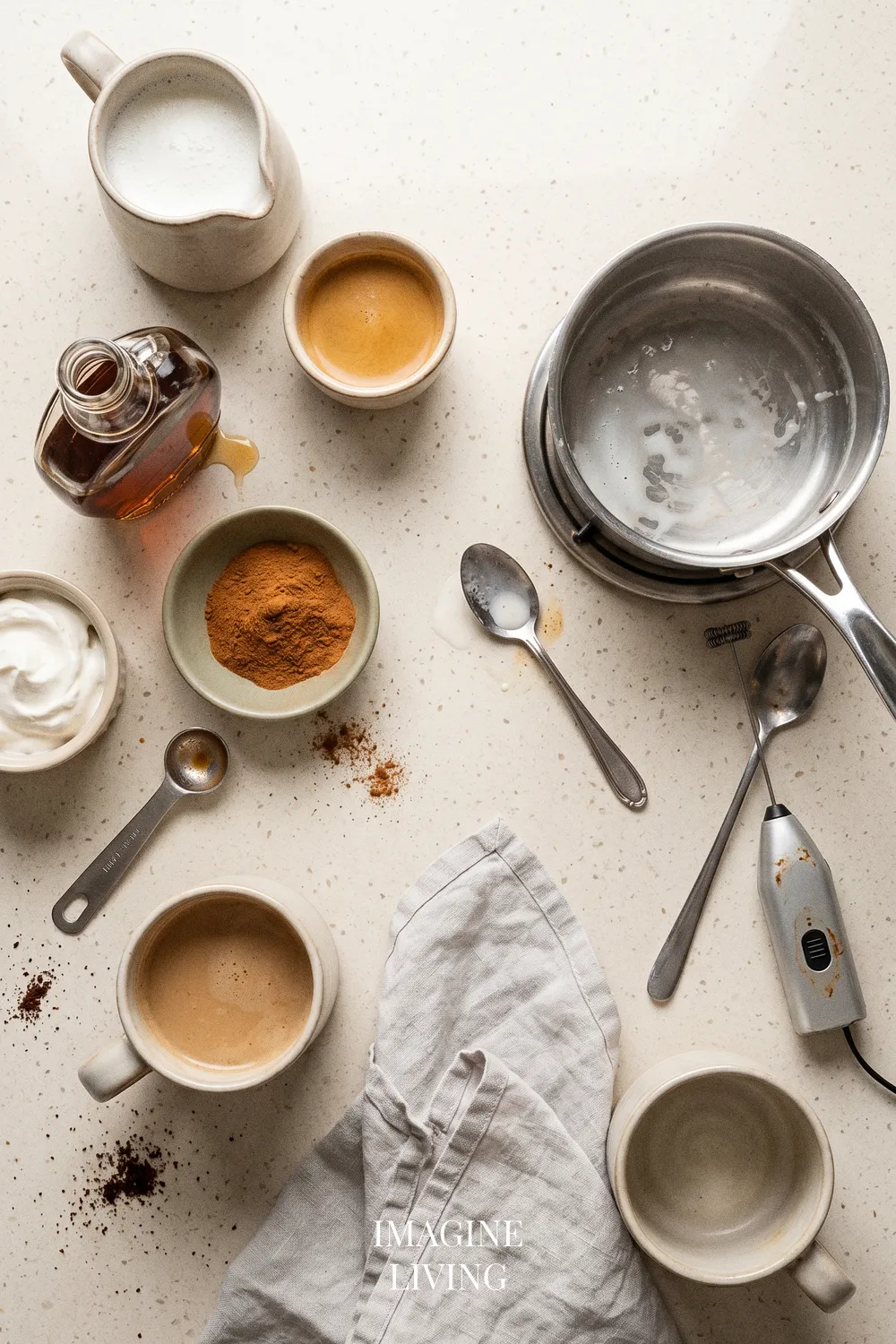 Ingredients: Maple Cinnamon Latte Recipe (Serves 2)