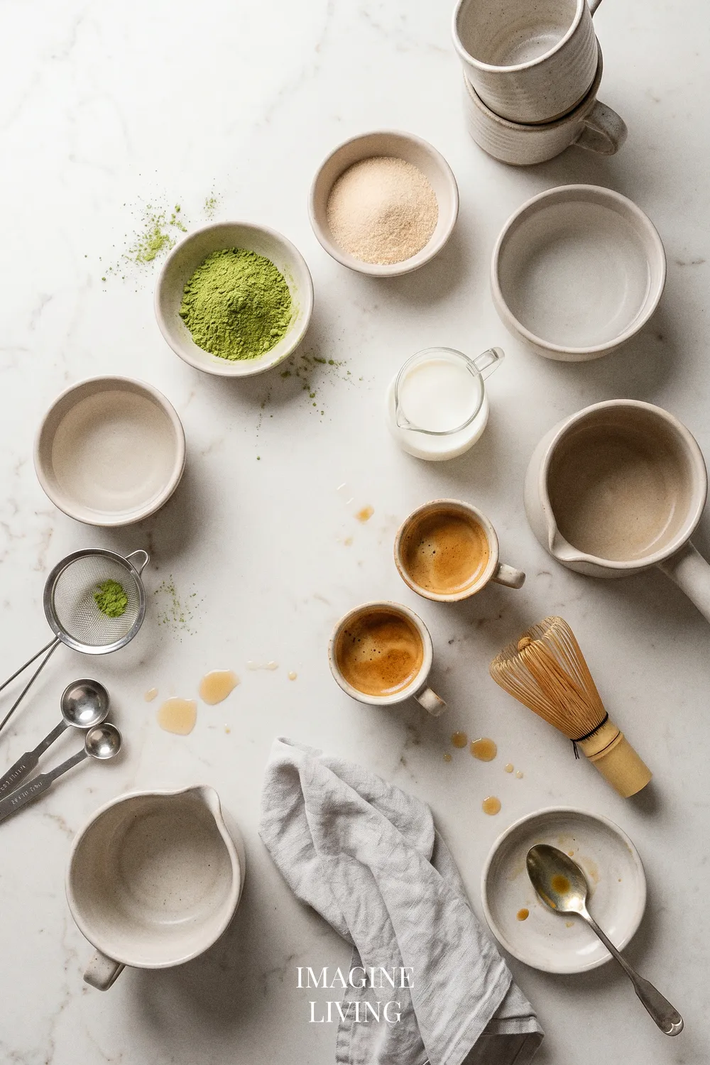 Ingredients: Matcha Espresso Latte Recipe (Serves 2)