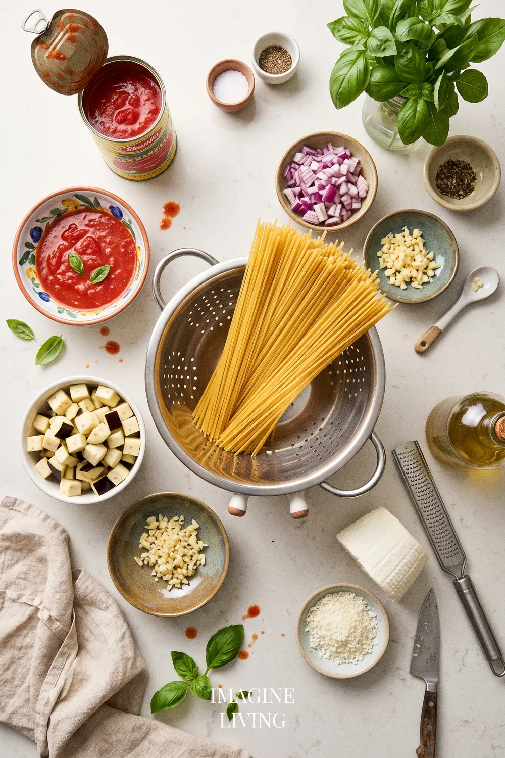 Ingredients: Delicious Pasta alla Norma for 4 Servings