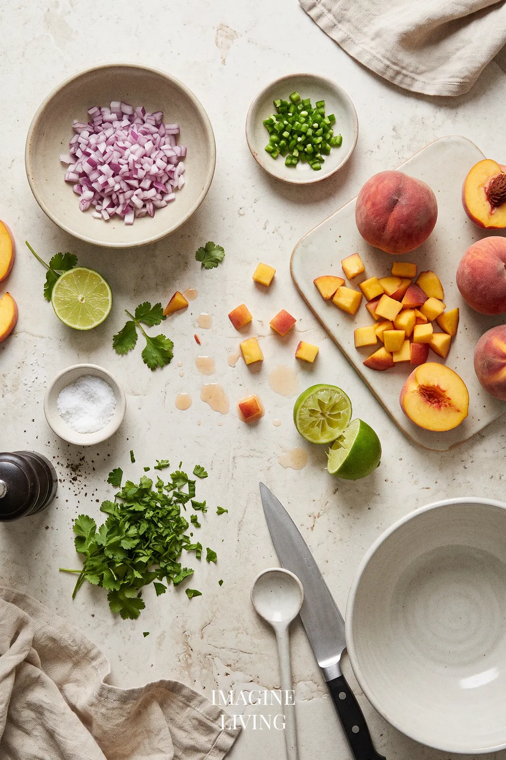 Ingredients: Fresh Peach Salsa Recipe (Serves 4)