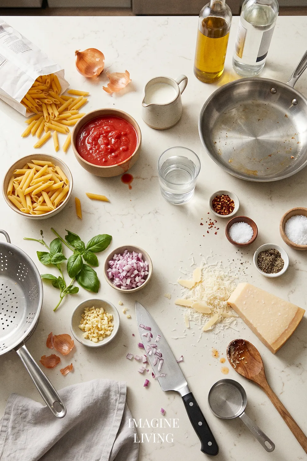 Ingredients: Classic Penne Alla Vodka Recipe (Serves 4)