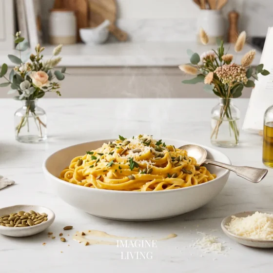 Pumpkin Alfredo Pasta