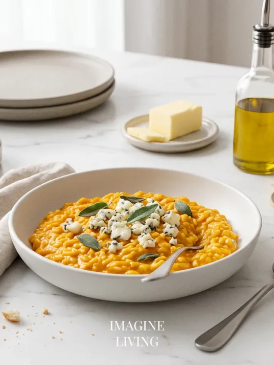 Pumpkin Gorgonzola Risotto