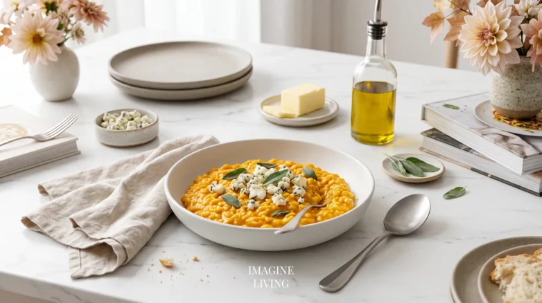 Pumpkin Gorgonzola Risotto