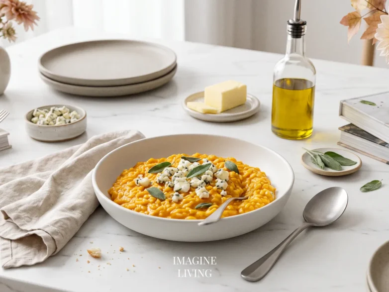Pumpkin Gorgonzola Risotto