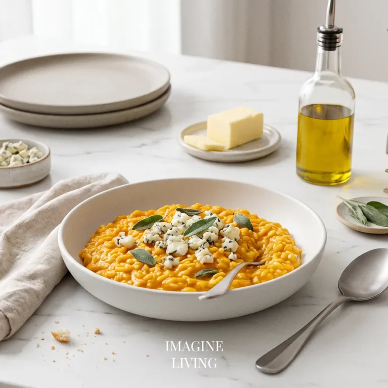Pumpkin Gorgonzola Risotto