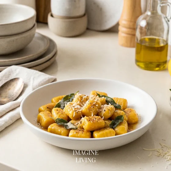 Pumpkin Gnocchi with Brown Butter Sage