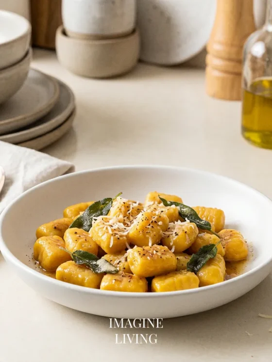 Pumpkin Gnocchi with Brown Butter Sage