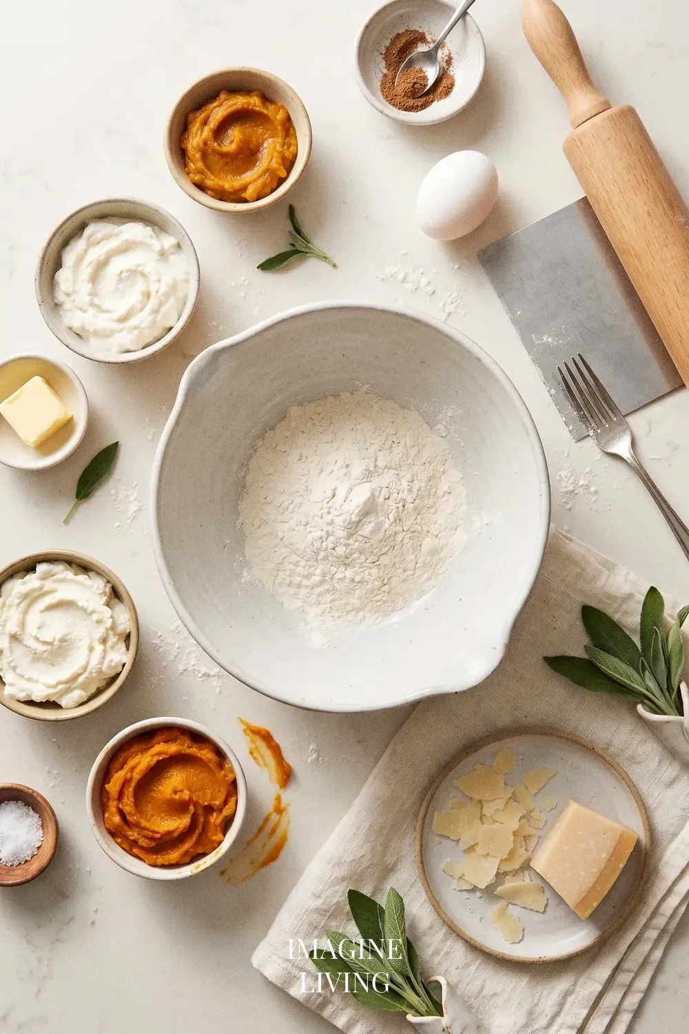 Ingredients: Soft Pumpkin Ricotta Gnocchi (Serves 4)