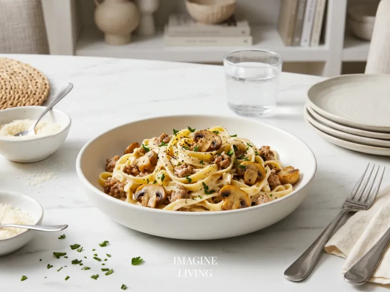 Sausage and Mushroom Pasta