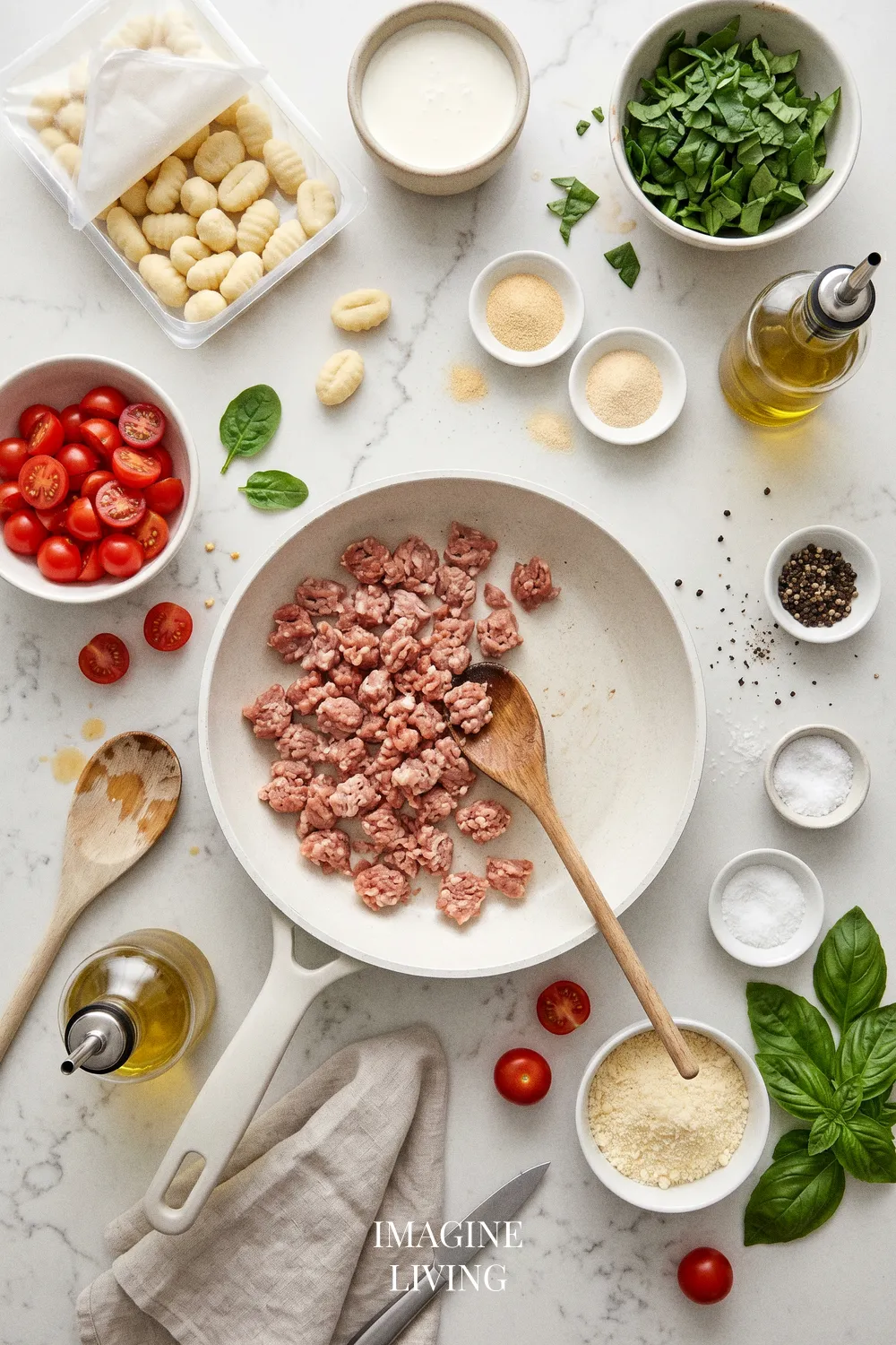 Ingredients: Easy Sausage Gnocchi Skillet for a Quick Meal