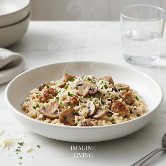 Sausage Mushroom Risotto