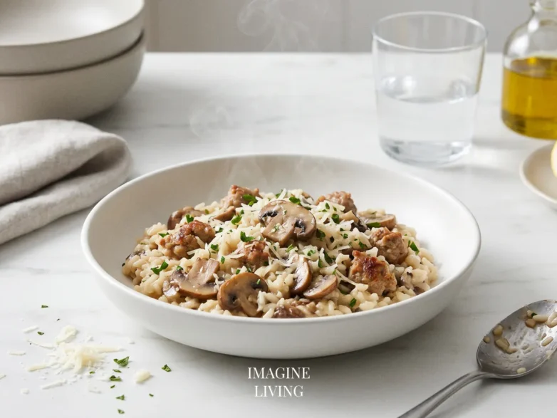 Sausage Mushroom Risotto