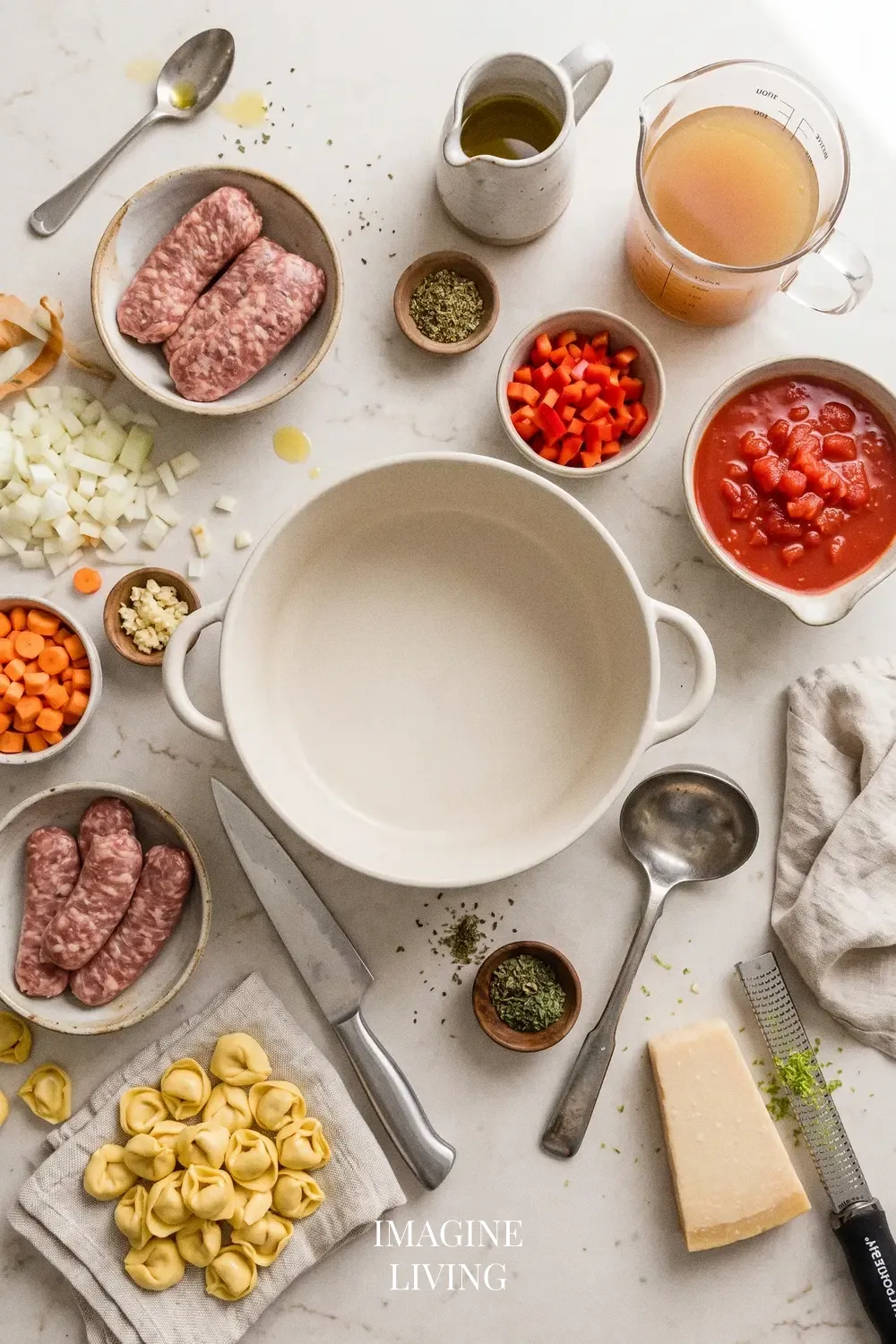Ingredients: Make the Best Sausage Tortellini Soup