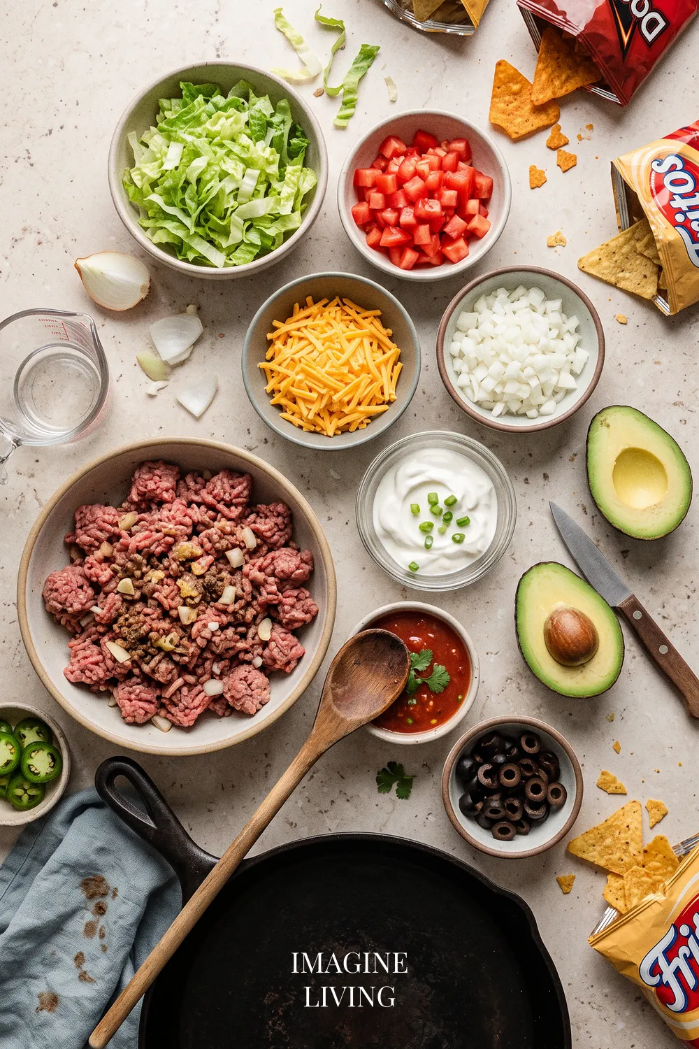 Ingredients: Easy Walking Tacos Recipe (Serves 4)